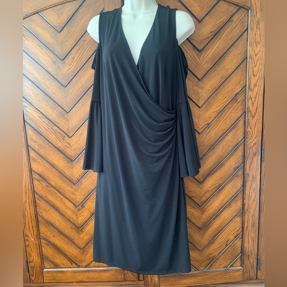 INC International Concepts black dress size Large - Picture 1 of 14